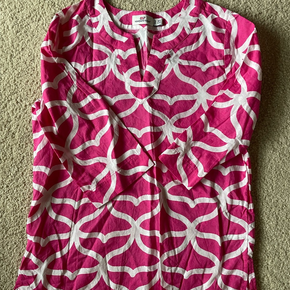 Pink Pattern Tunic - Picture 2 of 3